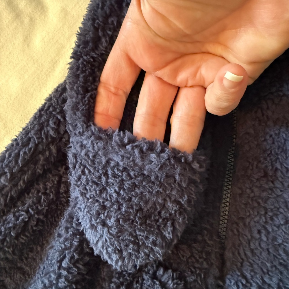 NWT Carters Cozy Kids Fleece Footed Sleeper- Navy Blue - Picture 2 of 6